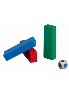 Verflixter Turm Fa - Jenga - 75 x 75 x 300 mm - Színes
