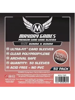 Kártyavédő Fólia - 80x80mm - Premium Card Game Sleeves (25%-al Vastagabb) (50db)