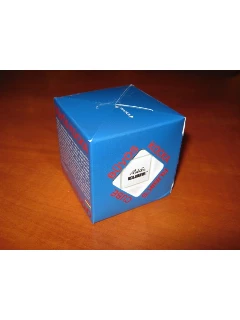 Rubik Kocka 3x3x3 - Fehér - Kék Dobozban