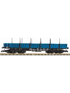 Piko G 37763 Press Low-side Gondola W/Stakes Res, Blue