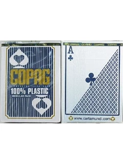 Póker - Copag 100% Plasztik Póker Kártya - 2 Normál Index - 1 Csomag - Kék