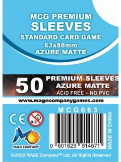 Kártyavédő Fólia - 63x88mm - Mcg Premium Sleeves Blue Matte - Standard Card Game