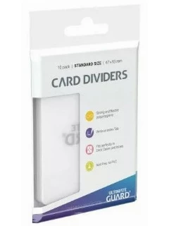 Card Dividers Standard Size Transparent (10)
