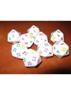 Dobókocka - 20 Oldalú Szivárvány Számozású - D20 Rainbow