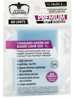 Kártyavédő Fólia - 56x89mm - Premium Soft Sleeves For Board Game Cards Standard American (A Fólia Mérete: 59 X 91.5mm) (60db)
