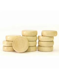 Crokinole Korongszett Prémium 12db - Natúr