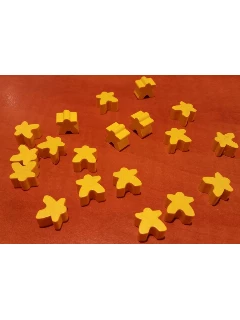 Fa játékalkatrész - Meeple sárga