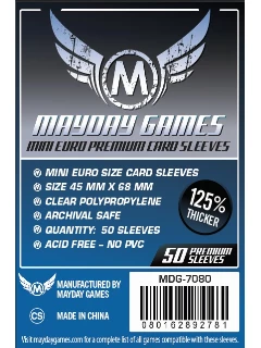 Kártyavédő fólia - 45x68mm - Premium Mini Euro Card Sleeve (25%-al vastagabb) (50db)