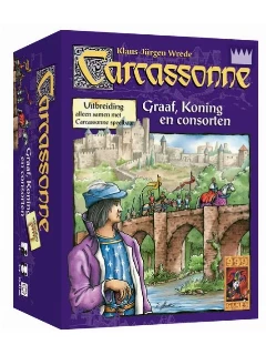 Carcassonne (6 Kiegészítő régi design) - Graaf, Koning en Consorten