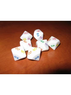 Dobókocka - 10 Oldalú Szivárvány Számozású (10-100) - D10 Rainbow