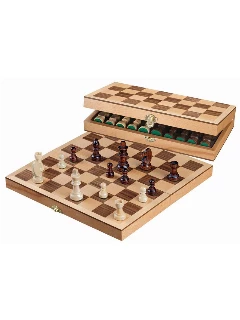 Sakk Készlet Fa - 300 x 150 x 50 mm, Mező 33mm, Király 64 mm