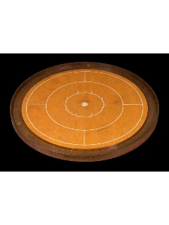 Crokinole Prémium Versenytábla - Gőzölt bükk tábla - Dió perem (Korong nélkül)