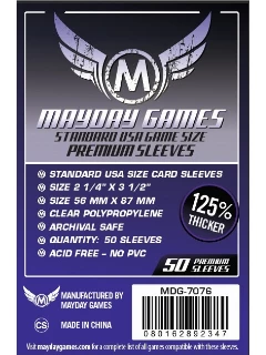 Kártyavédő fólia - 56x87mm - Premium USA Board Game Sleeves (25%-al vastagabb) (50db)
