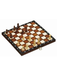 Sakk Készlet Fa Travel - 265 X 135 X 40 mm, Mező 30mm, Király 48 mm