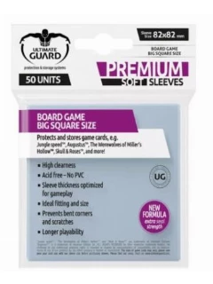 Kártyavédő Fólia - 80x80mm - Premium Soft Sleeves For Board Game Cards Big Square (A Fólia Mérete: 82 X 82mm) (50db)