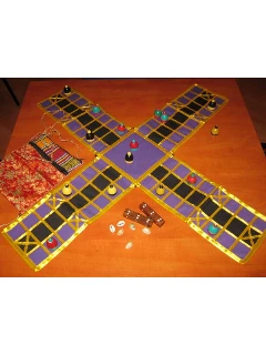 Pachisi - Lila-fekete