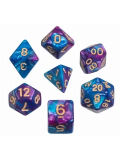 Dobókocka - 7db Os Szett Lila Oblivion Neylonban