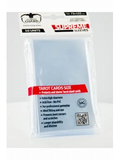 Kártyavédő fólia - 70x120mm - Supreme Sleeves for Tarot Cards (A fólia mérete: 73 x 122mm) (50db)