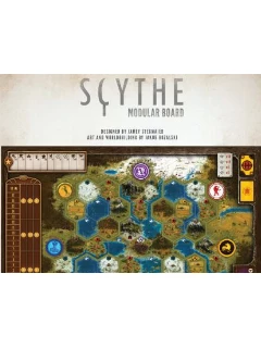 A Scythe moduláris tábla új szintre emeli a Scythe variálhatóságát a térkép és a frakció helyszínek játékról játékra történő változtatásával.