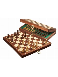 Sakk Készlet Fa Deluxe - 265 X 135 X 40 mm, Mező 30mm, Király 48 mm