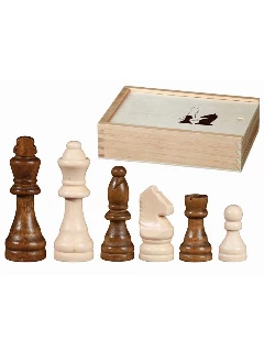 Sakkfigura Szett Fa - Otto I, Fa Dobozban, Király 100 mm