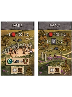 Skara Brae: KS Promo Action Tiles - Barter & Forage (Skara Brae KS Promo Tiles) (Kiegészítő)