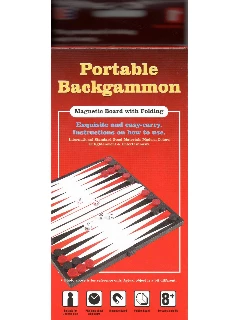 Backgammon - Összehajtható Mágneses, Műanyag (20x20x1cm) (Német)