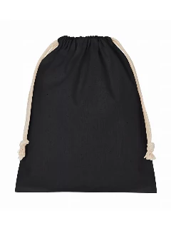 Vászonzsák (Húzózsák) 20cm X 25 Cm - Fekete